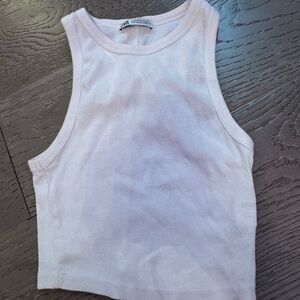 White cropped Tank Top